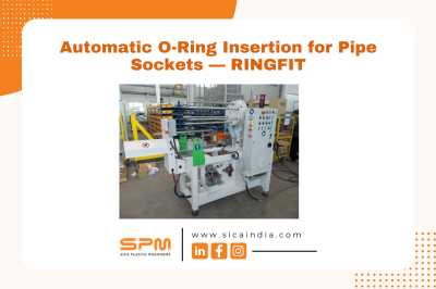 Automatic O-ring insertion machine for pipe sockets