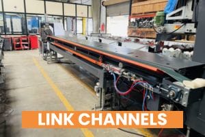 Industrial metal link channel manufacturing machine