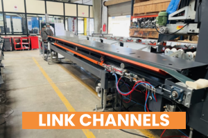 Industrial metal link channel manufacturing machine