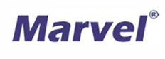 Purple Marvel logo with registered trademark symbol