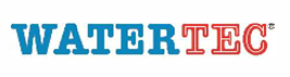 WATERTEC logo in blue and red lettering