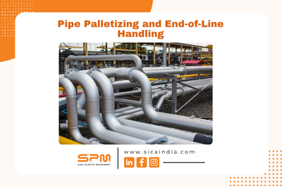 Industrial pipe system for palletizing and end-of-line handling