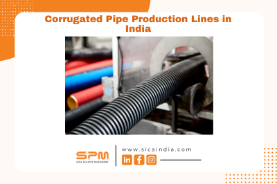 Corrugated pipe production line in India